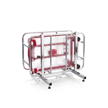 Heys X-Ray średnia czerwona transparentna walizka na kółkach