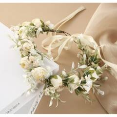 Wianek opaska wianuszek kwiaty  BOHO W87