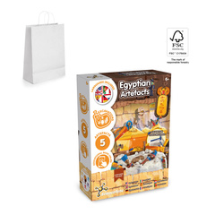 Ancient Egypt Excavation Kit II. Gra edukacyjna dostarczana z papierową torebką prezentową (90 g/m²), wykonany z materiałów z certyfikatem FSC™ i innych kontrolowanych materiałów