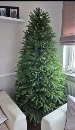 Choinka sztuczna PE08 180 cm FULL PE ZIELONA z metalowym stojakiem