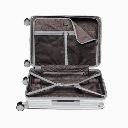 Średnia walizka PUCCINI DALLAS PC034B 4C Srebrna