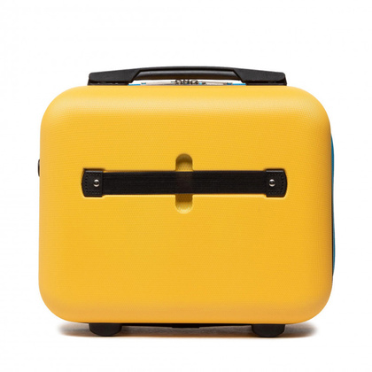 Kufer twardy PUCCINI CALIFORNIA ABSQM018 6C Żółty