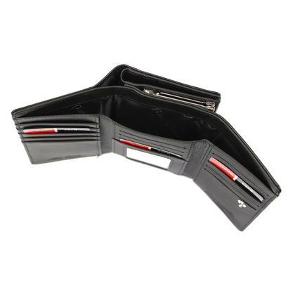 Portfel damski skórzany PIERRE CARDIN 06 ITALY 108 Czerwony