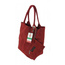 Miękki zamszowy worek -Włoski shopper Vera Pelle , Bordowy W567R3