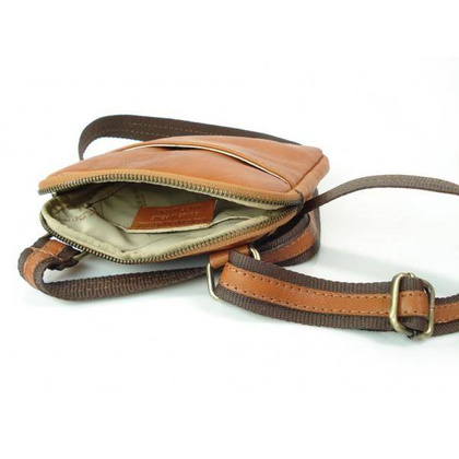 CAMELOWA SKÓRZANA LISTONOSZKA VERA PELLE VP224C