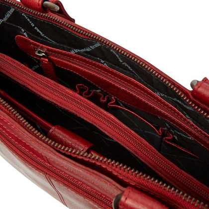 Torebka damska shopper na laptopa 15" Czerwona - min. zamówienie 20 / 50 / 100 szt.