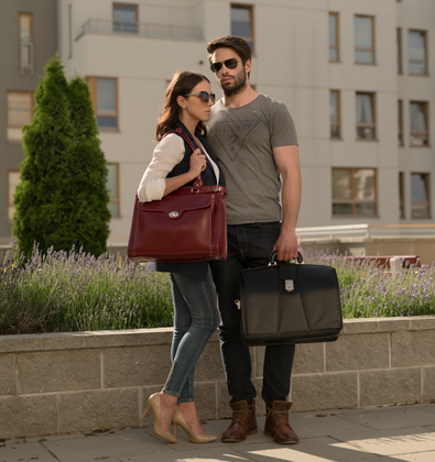 Teczka na laptop McKlein Harrison 17" Czarna