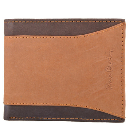 Portfel męski skórzany PIERRE CARDIN Hunter TILAK13 8824 Czarno brązowy