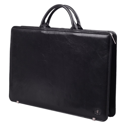 Teczka damska skórzana BELLUCCI T12 Czarna - min. zamówienie 20 / 50 / 100 szt.