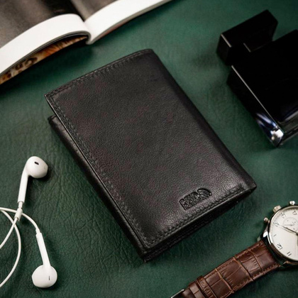 Elegancki, skórzany portfel męski