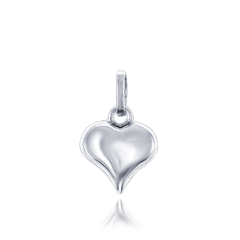 MINET Złoty wisiorek z białego złota serce Au 585/1000 0,35g