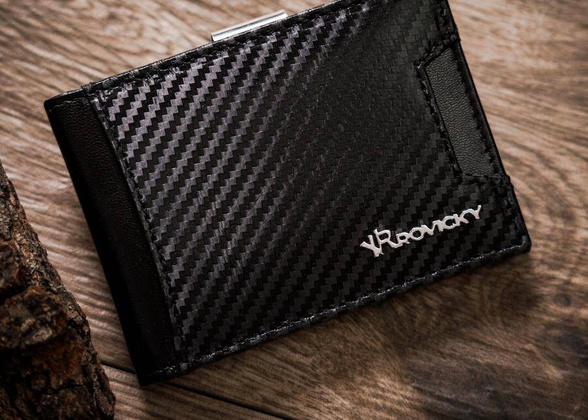 Mała banknotówka męska ze skóry naturalnej