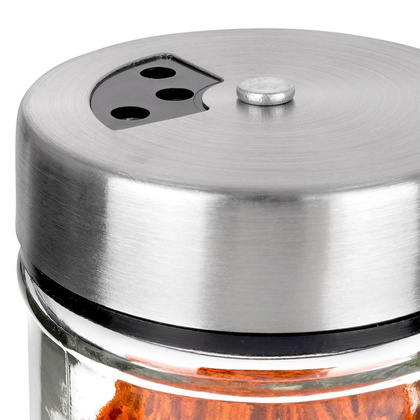 Pojemnik szklany na przyprawy z dozownikiem 100 ml