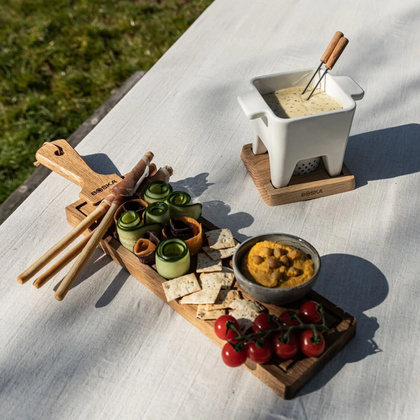 Zestaw do sera Friends, deska i 3 noże