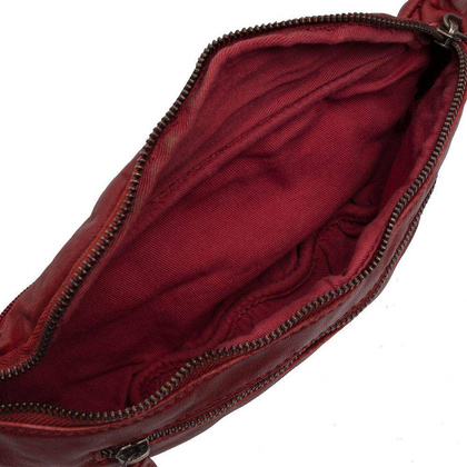 Saszetka / nerka skórzana Valencia Czerwona - min. zamówienie 20 / 50 / 100 szt.