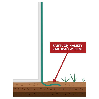 SZKLARNIA TUNEL OGRODOWY MINI ZIELONY DO SAŁATY 180x90x90CM