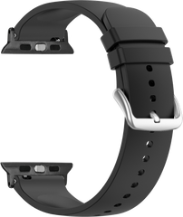 LAVVU Czarny silikonowy pasek do zegarka dla APPLE WATCH 38-40 mm