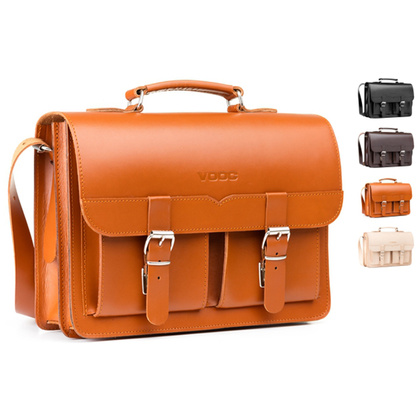 TECZKA SKÓRZANA 2W1 KEMER VOOC Vintage P112 BRĄZOWA