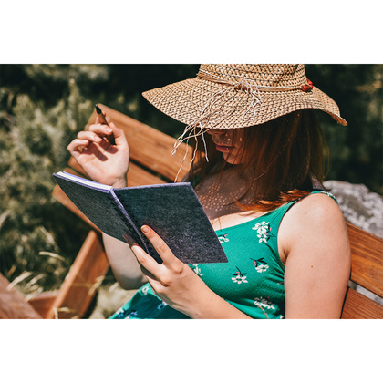 Notes z filcu Eco-Sense, Szary, 2 szt