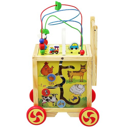 Pchacz drewniany- Kostka edukacyjna 22606