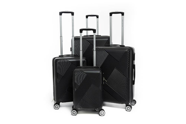 LYS Paris Cali Średnia twarda czarna walizka na kółkach 66 cm