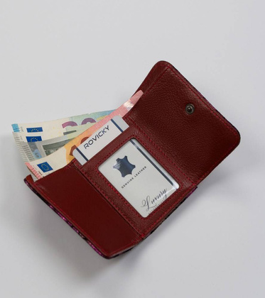 Portfel damski skórzany 55287-MD Purple