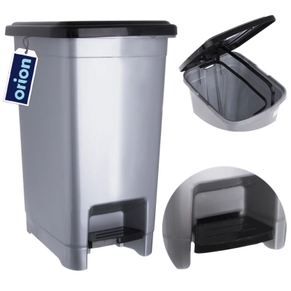 Kosz na odpady śmieci slim wąski 15 l z pokrywą