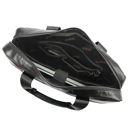 Teczka męska ze skóry naturalnej Nordee S134 B brązowa