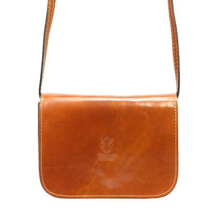 Torebka damska skórzana KEMER 43 Ciemny brąz