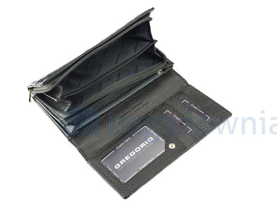 Portfel damski skórzany PELLUCCI FS-106 Niebieski