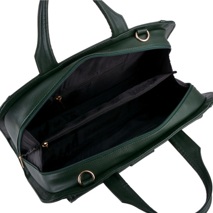 Teczka damska skórzana KEMER 091-20-SZN Zielona