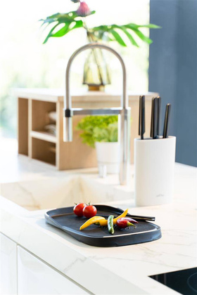 Dwustronna deska do krojenia Livio czarna 8364