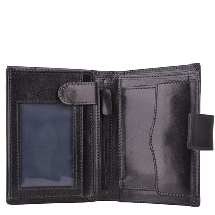 Portfel męski skórzany KEMER M 36 Czarny - min. zamówienie 20 / 50 / 100 szt.