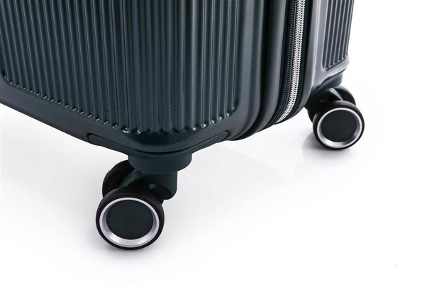 LYS Paris Porto Średnia twarda zielona walizka na kółkach 66 cm