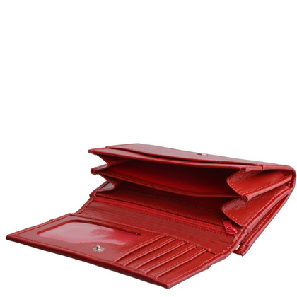 Portfel damski skórzany KEMER P15 Czerwony - min. zamówienie 20 / 50 / 100 szt.