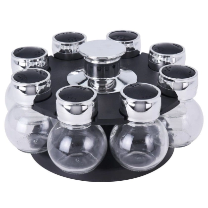 Stojak na przyprawy półka przyprawnik pojemniki 8 sztuk