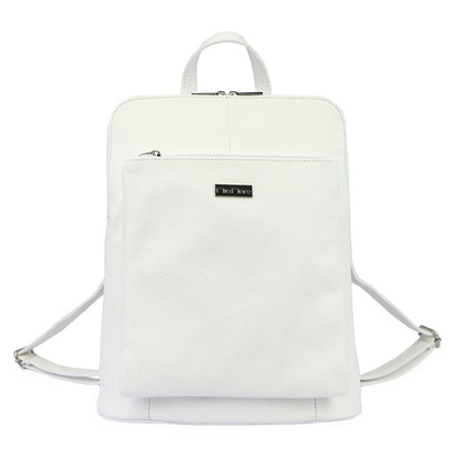 Średniej wielkości plecak z naturalnej, włoskiej skóry bydlęcej