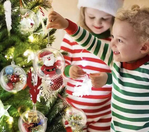 Bombki przezroczyste 10cm zestaw 10szt Ruhhy 22277