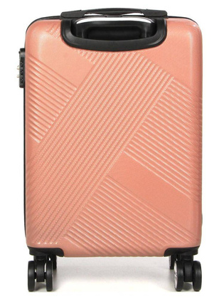 LYS Paris Cali Mała twarda różowa walizka kabinowa na kółkach 55 cm