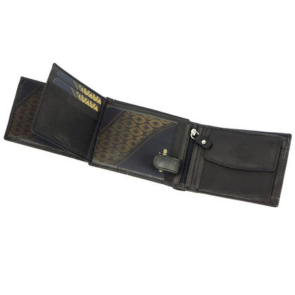 Portfel męski skórzany PELLUCCI GAETA 1373 Ciemny brąz