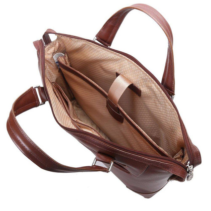 Torba męska skórzana na laptopa 17" MCKLEIN Arcadia Brązowa