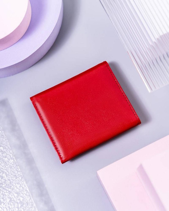 Mały, skórzany portfel damski z ochroną rfdi protect