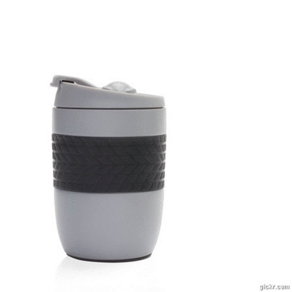 Kubek izotermiczny UPOMINKARNIA Offroader 200 ml Szary