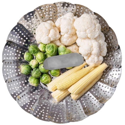 Wkład sitko do gotowania na parze stalowy 14 - 23 cm