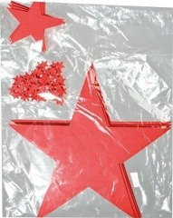 Zestaw filcowych gwiazdek KARLSTAD UPOMINKARNIA Czerwony