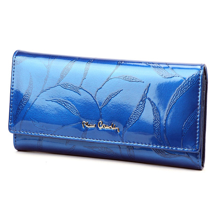 Duży skórzany portfel damski Pierre Cardin