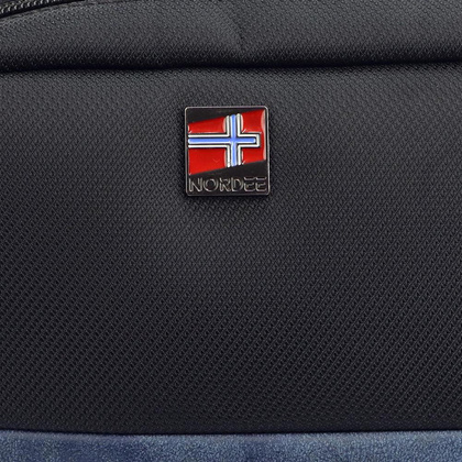 Saszetka Męska Nordee S112 czarny + jasny brąz