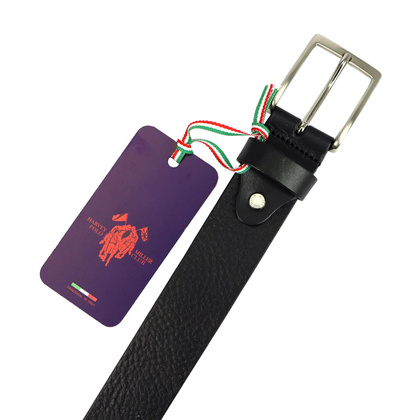 Pasek męski skórzany NORTHAMPTON POLO CLUB 011/25 ciemny brąz