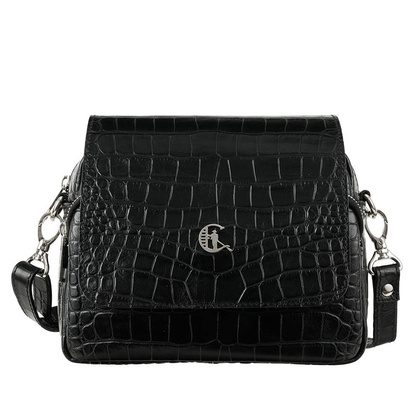 Skórzana listonoszka Canaletto z wzorem krokodyla – elegancja i funkcjonalność na co dzień TD655s121-A