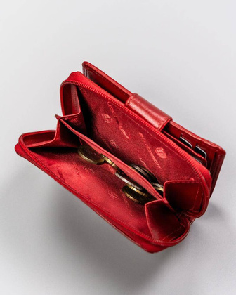 Peterson portfel skórzany PTN RD-41-GCL Red